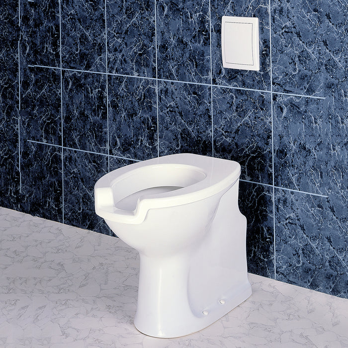 PRESTO 87220 Inodoro Prestowash 720 fluxor inox con asiento Blanco