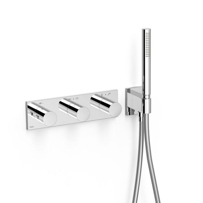 TRES 30735401 B-SYSTEM Built-in 4-Way Thermostatic Faucet Chrome Color