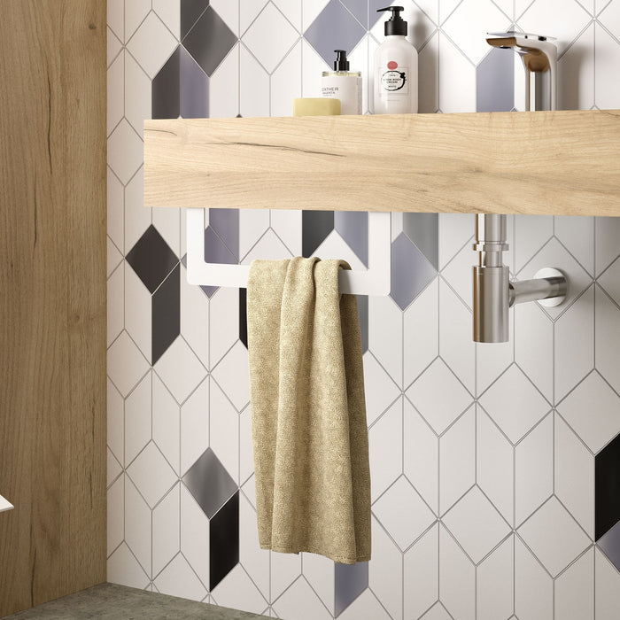 SALGAR 26194 COMPAKT Toallero 33 cm Blanco Mate