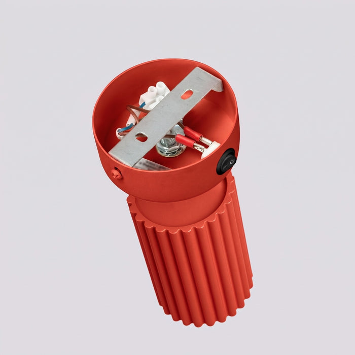 SOLLUX SL.2363 Aplique de pared KARBON rojo con interruptor