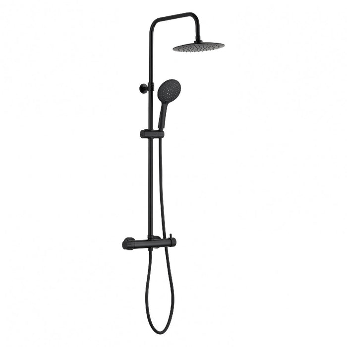 GEDY GYSC1025160 STAR PLUS Grifo Monomando Gran Ducha Telescópico Negro Mate