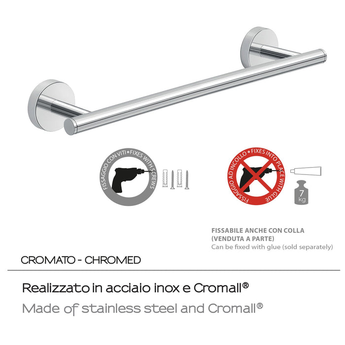 GEDY 23213513200 EROS Towel Holder 35cm Chrome