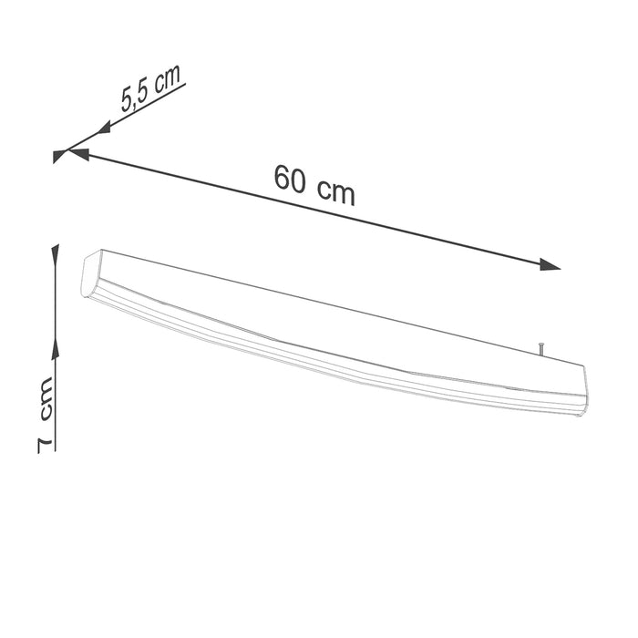 SOLLUX TH.314 JORUN Aplique Negro LED 4000K