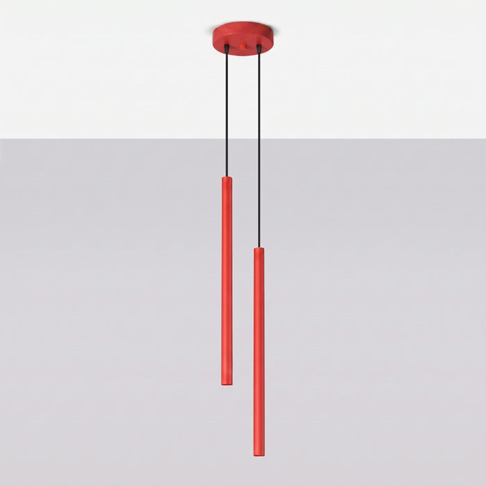 SOLLUX SL.2142 Lámpara colgante PASTELO 2 rojo