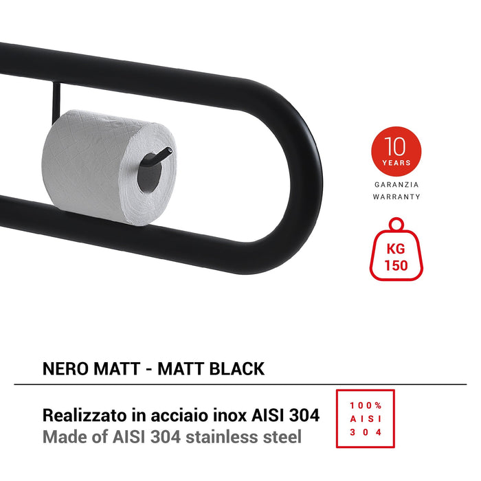 GEDY 56571400000 SNUG Matte Black Handrails