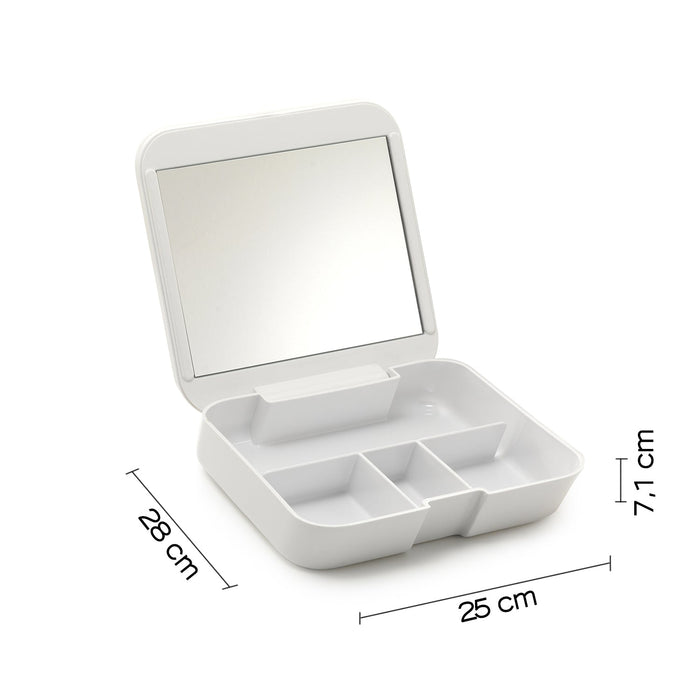 GEDY 63012200300 SEVENTY Organizer With White Mirror