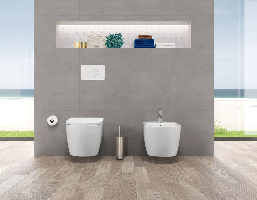SANITANA CORAL Inodoro Rimless Suspendido Blanco