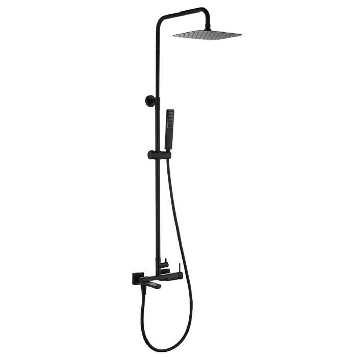 IMEX BDF065/NG FIRENZE-SASSARI Monomando Conjunto Ducha Negro Mate