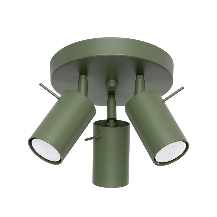 SOLLUX SL.1503 Plafón RING 3P verde oliva verde oliva