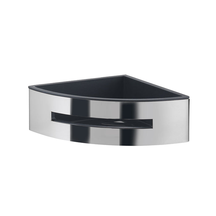 GEDY 77804300000 POSEIDON Portaobjetos Angula Cromo Negro