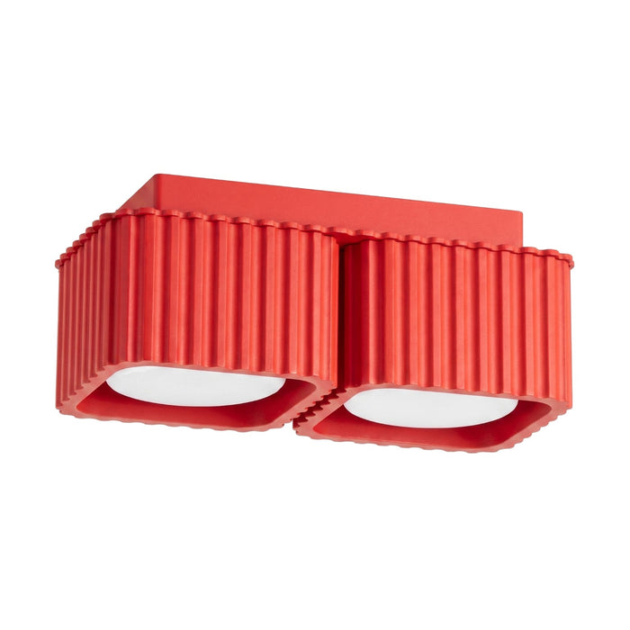 SOLLUX SL.3089 Lámpara De Techo Riff 2 Roja Gx53