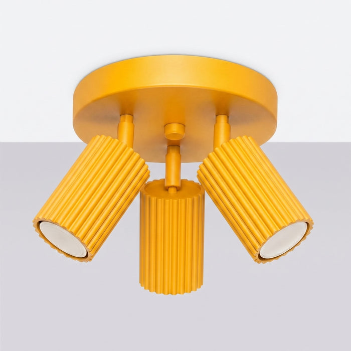SOLLUX SL.2360 Plafón KARBON 3P amarillo
