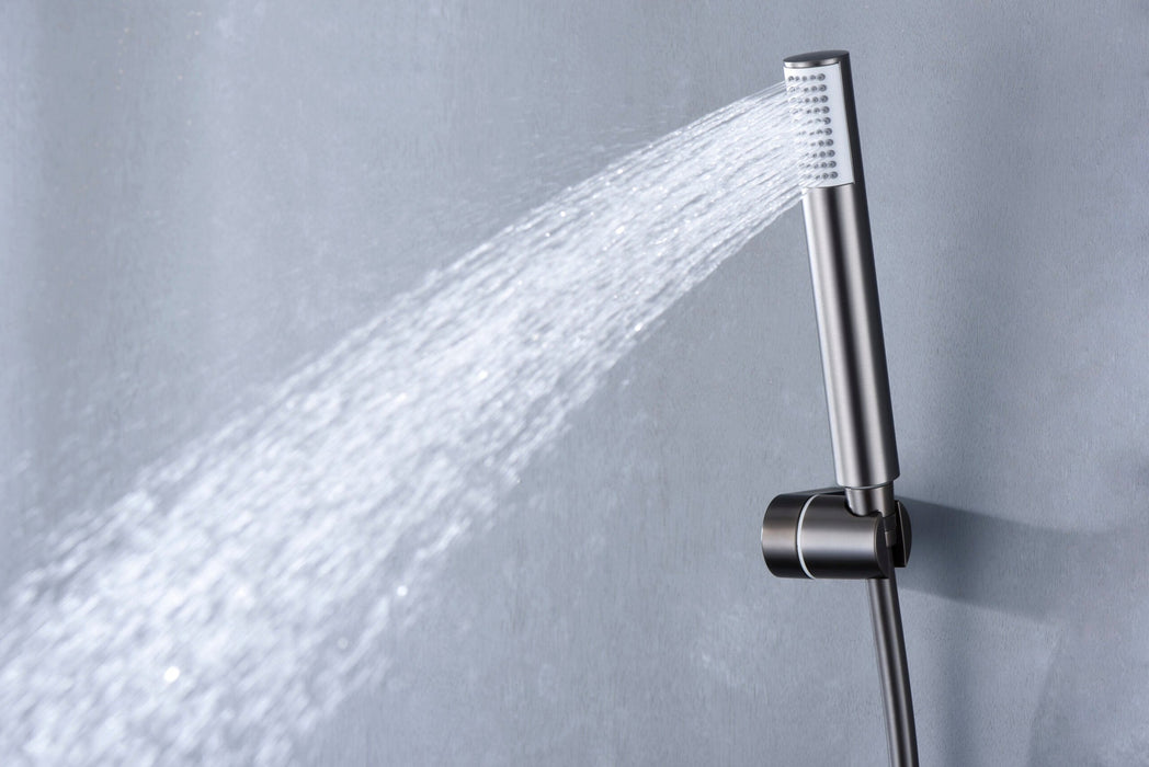 IMEX BDM039-5BGM MONZA Kit Monomando Grifo Ducha Black Gun Metal