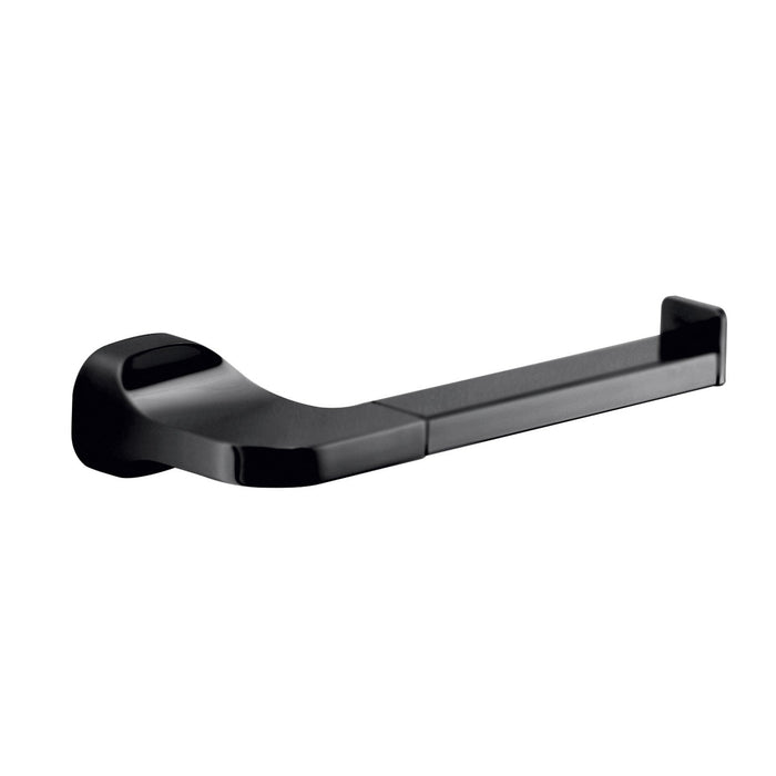 GEDY ST241400100 STELVIO Matte Black Toilet Paper Holder