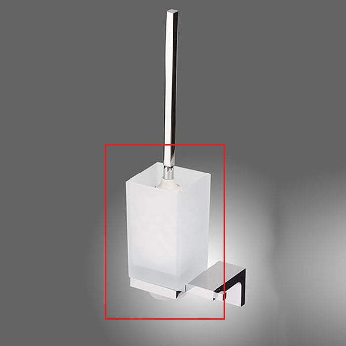 MEDITERRANEA 60808 SIGMA Glass Toilet Brush Holder