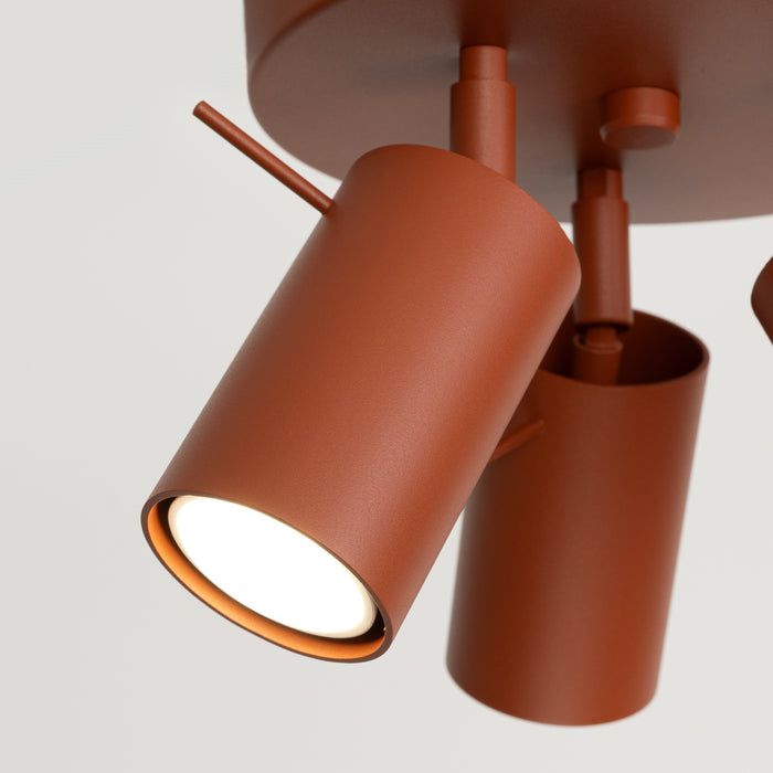 SOLLUX SL.1509 Plafón RING 3P rojo ocre ocre rojo