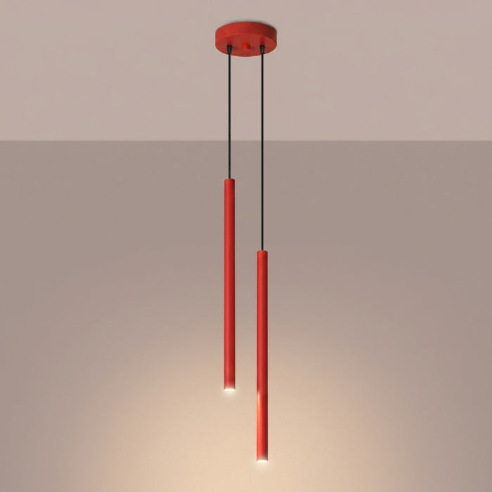 SOLLUX SL.2142 Lámpara colgante PASTELO 2 rojo