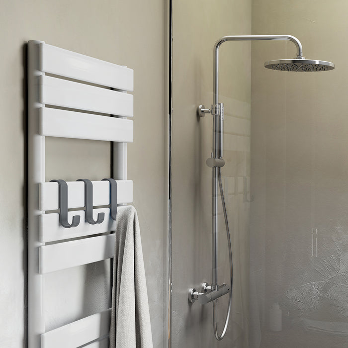GEDY 20250800900 MERLINO Percha colgable para radiador gris