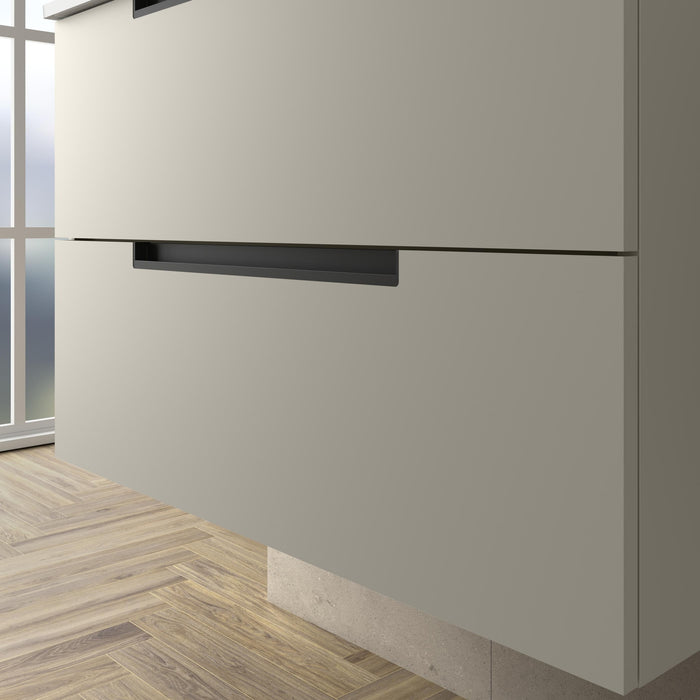 SALGAR 121985 LENI Mueble+Lavabo TOSCANA 2 Senos 140cm Gris mate