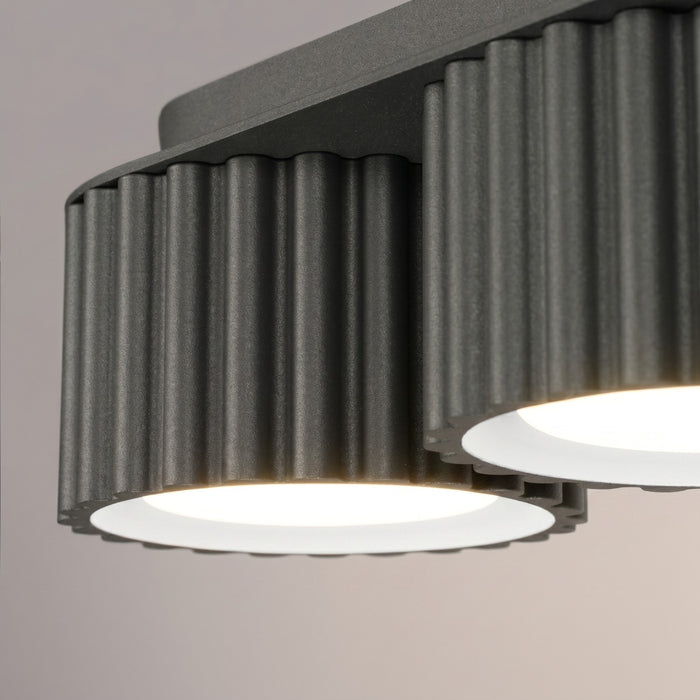 SOLLUX SL.2629 Plafón AURA 3 negro Gx53