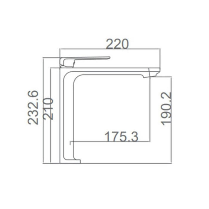 IMEX BDF016-3NG FIYI Grifo de Lavabo Alto Negro Mate