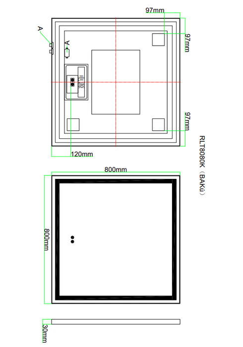 AQUORE BAKÚ Espejo Led