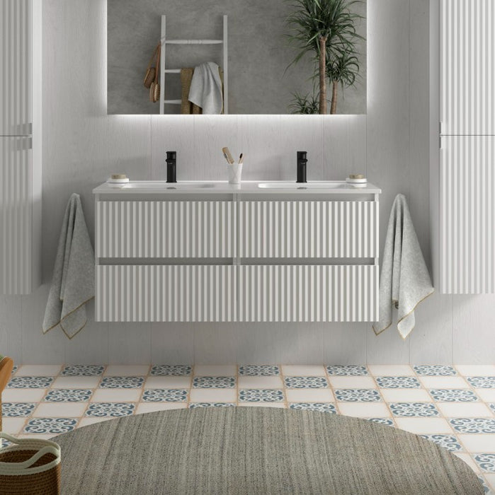 SALGAR 121744 KIRA Mueble+Lavabo IBON 120cm Blanco Mate