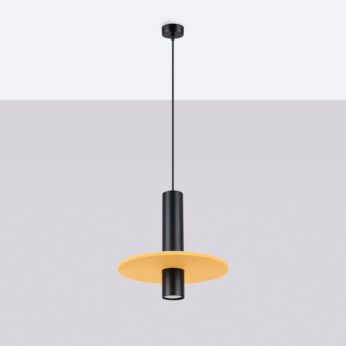 SOLLUX SL.1883 Lámpara colgante PELTA 1 negro/amarillo amarillo/negro