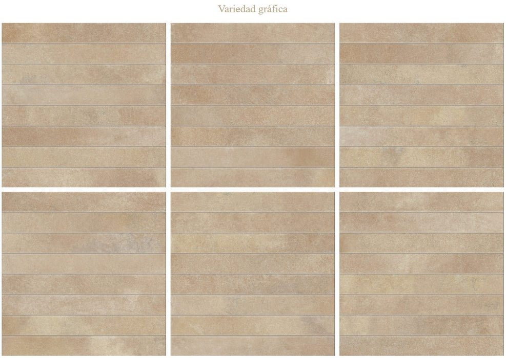 LA PLATERA BRICK PATIO TERRA 35x35 Azulejo Pasta Blanca