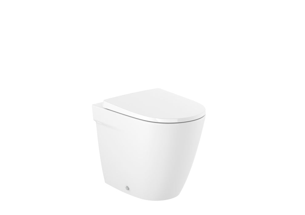ROCA A347687000 ONA Rimless Toilet For High Tank or Built-in Cistern White