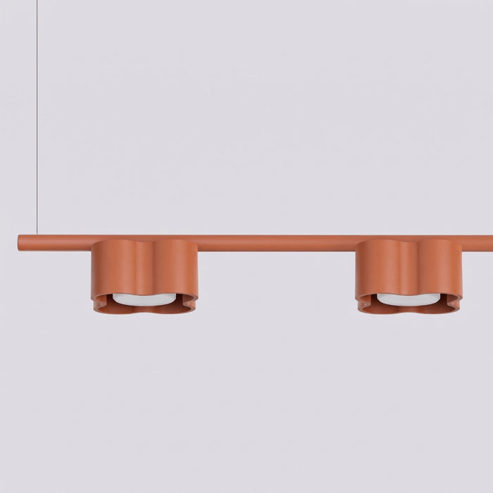 SOLLUX SL.3356 Lámpara De Araña Ovio 4 Ocre Rojo Gx53