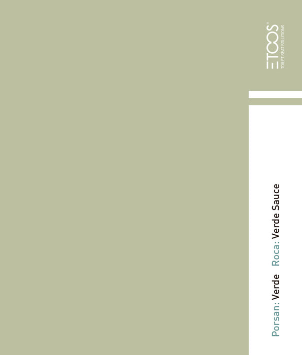 ETOOS 02007003 LORENTINA Tapa WC Roca Color Verde Sauce