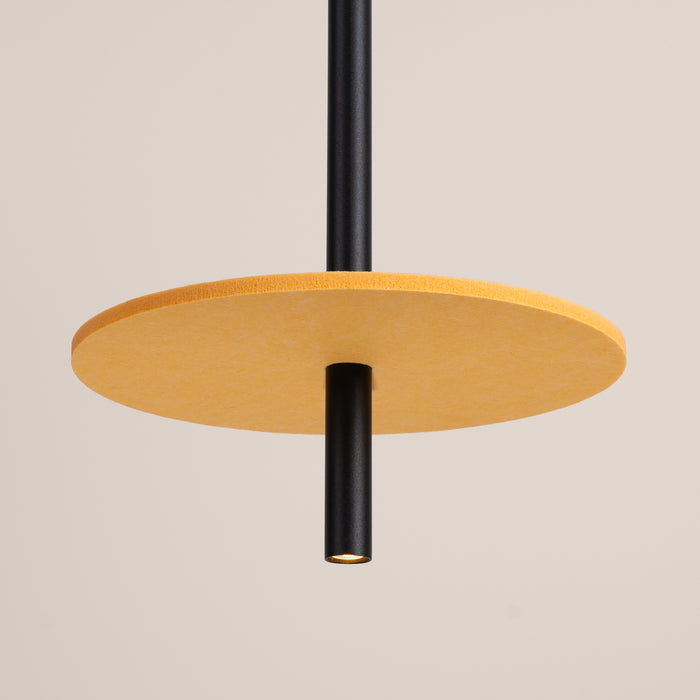 SOLLUX SL.1880 Lámpara colgante FELTRO 1 negro/amarillo amarillo/negro