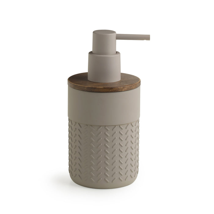 GEDY TH808300000 THEA Dosificador de jabón gris-natural oscuro