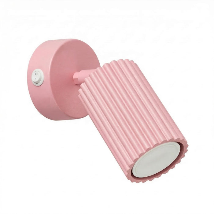 SOLLUX SL.1933 Aplique de pared KARBON rosa con interruptor
