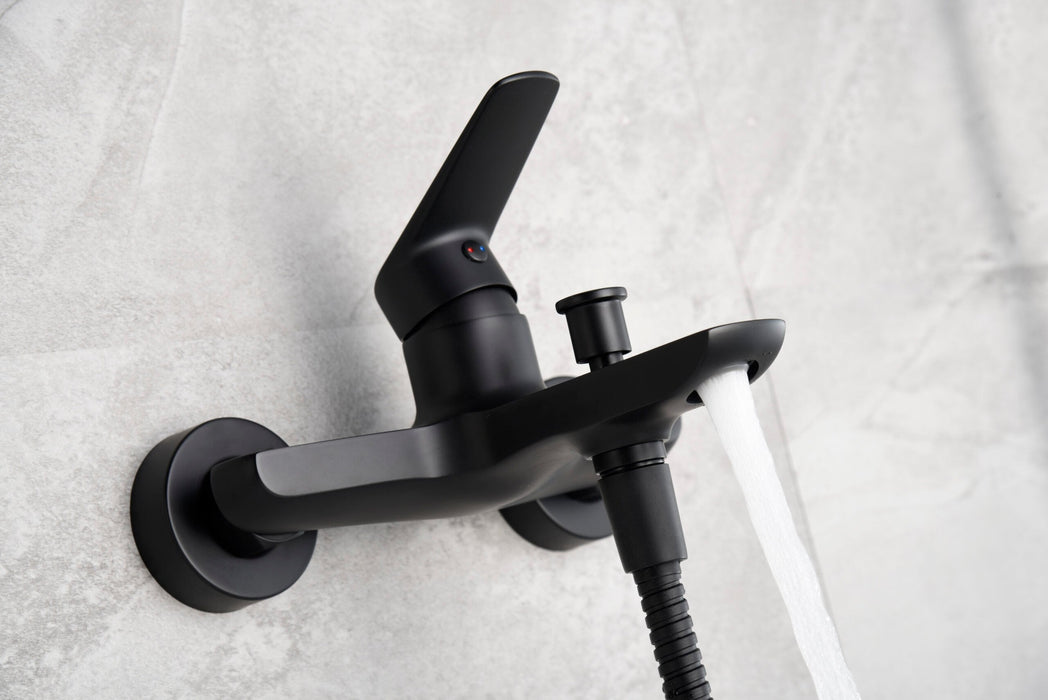 IMEX BDZ044-4NG BELGIUM Matte Black Bath/Shower Faucet