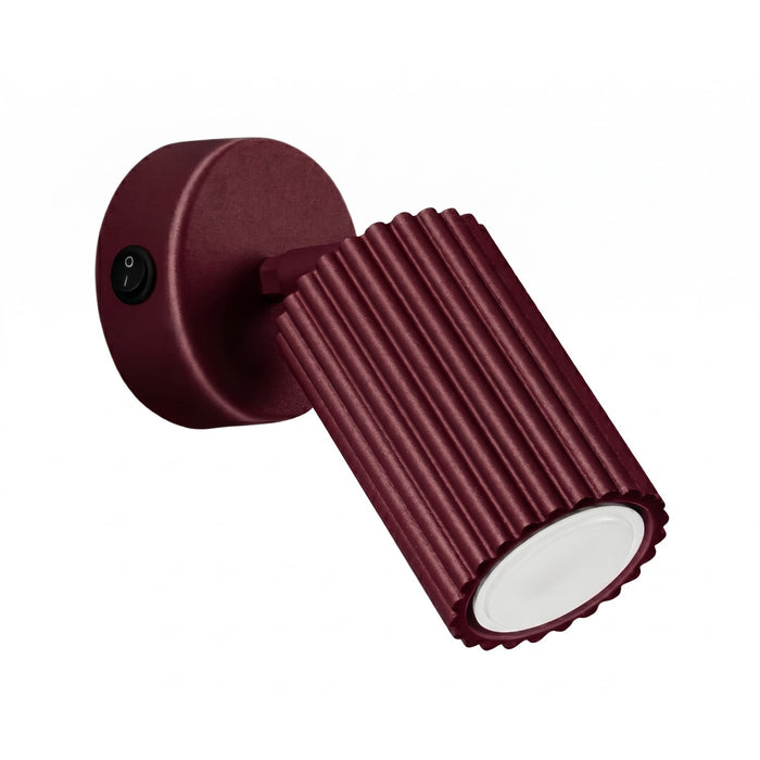 SOLLUX SL.1920 Aplique de pared KARBON burdeos con interruptor