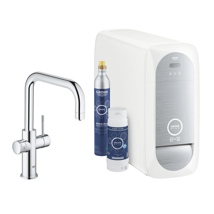 GROHE 31 456 001  BLUE Home Starter kit caño en U cromo