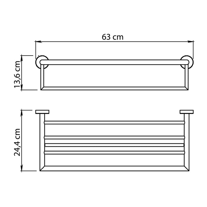GEDY 50441300000 PROJECT Estante Para Toallas Cromo