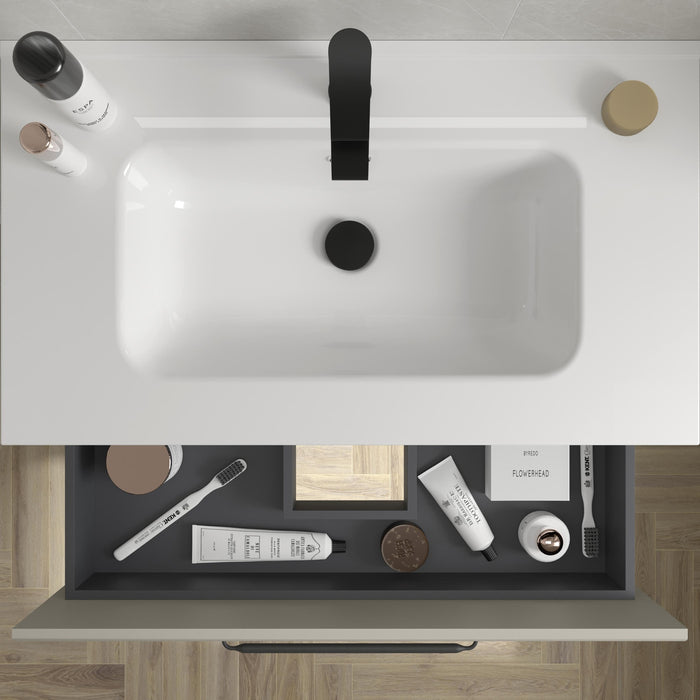 SALGAR RUNA Mueble+Lavabo IBON Color Gris Mate