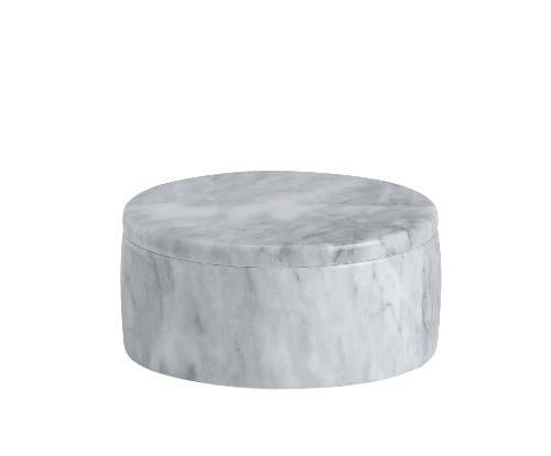 ANDREA HOUSE AX24145 Caja Mármol Ø12,5X6 Cm