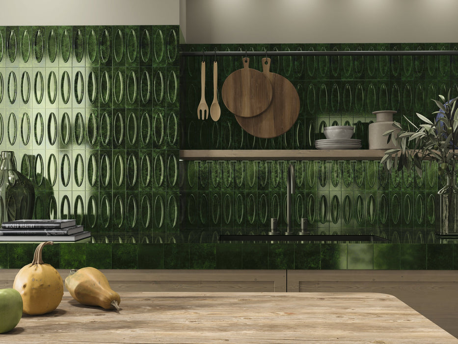 CARMEN A041643 GENUINE EMERALD 10X10 Azulejo