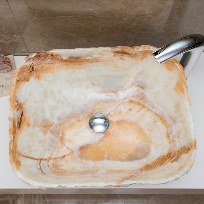 FORZINI FZ-LG-ONX-104 VOLTURNUS Lavabo de ónix Verde claro