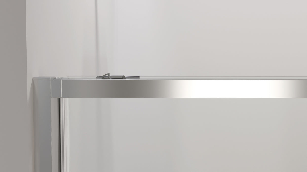 GME TWENTY Mampara Lateral Fijo Ducha 2F+1C Cromo Transparente