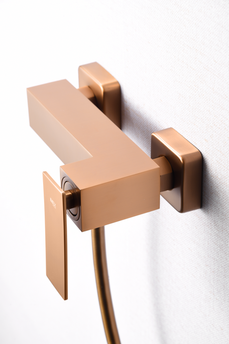 IMEX BDP048-5ORC PISA Kit Ducha Monomando Oro Rosa Cepillado