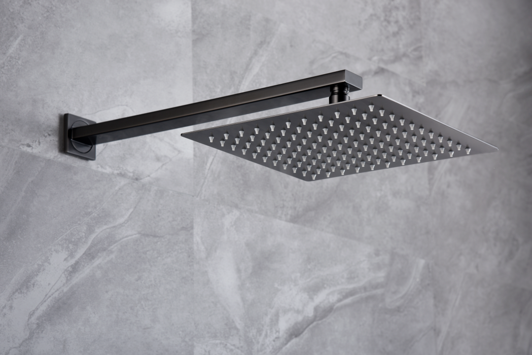 IMEX GPP048/BGM PISA Conjunto Ducha Monomando Empotrado Black Gun Metal