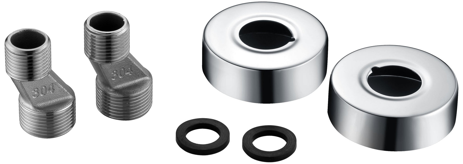 IMEX RR0005 Juego de Excéntricas Redondas Cromadas