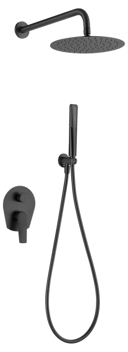 IMEX GPD055/NG DELOS Conjunto Ducha Monomando Empotrado Negro Mate