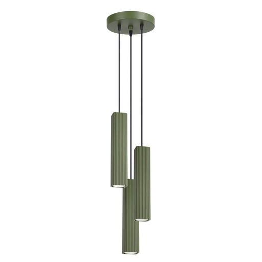 SOLLUX SL.3185 Lámpara Colgante Rayo 3P Verde Oliva