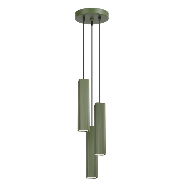 SOLLUX SL.3185 Lámpara Colgante Rayo 3P Verde Oliva